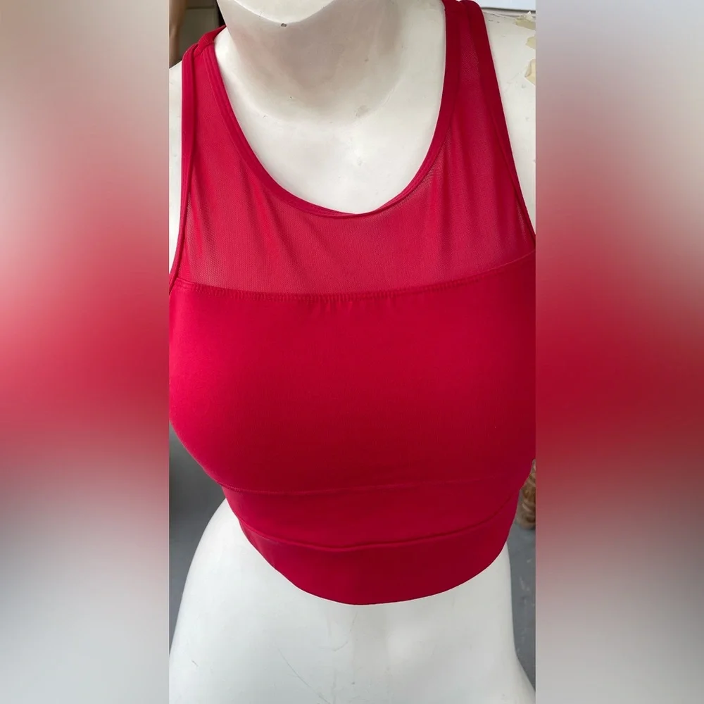 Vibrant Red Sports Bra